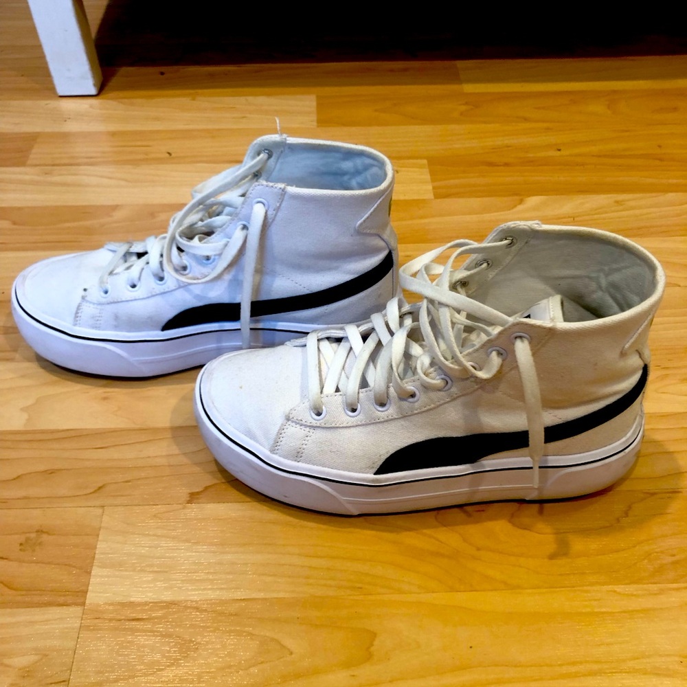Puma Canvas High Top Sneakers